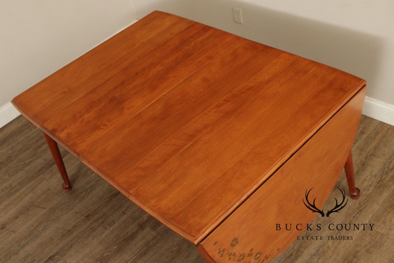 Vintage Cushman Colonial Creations Maple Drop Leaf Dining Table With 2 Leaves gallery