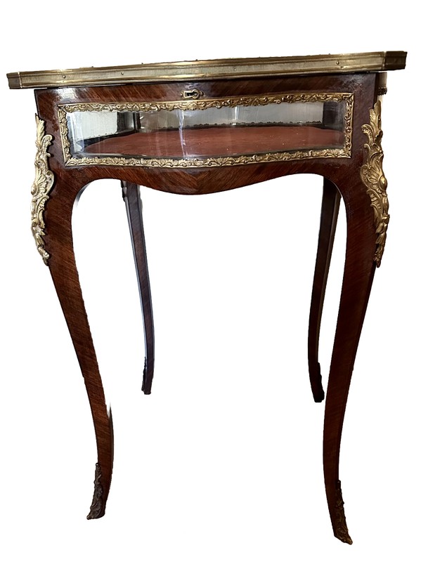 EXCEPTIONAL ANTIQUE FRENCH BIJOUTERIE DISPLAY TABLE