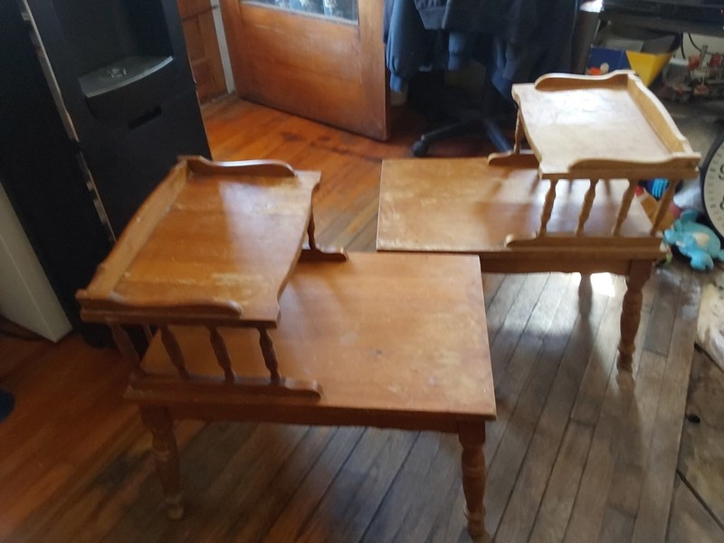 Mid-20th Century Step Tables. Also Known As Telephone Tables or End tables.