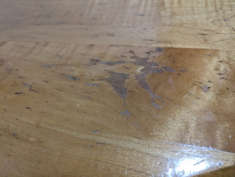 Vintage Rustic Country Farmhouse Amish Round Maple Wood Coffee Table gallery