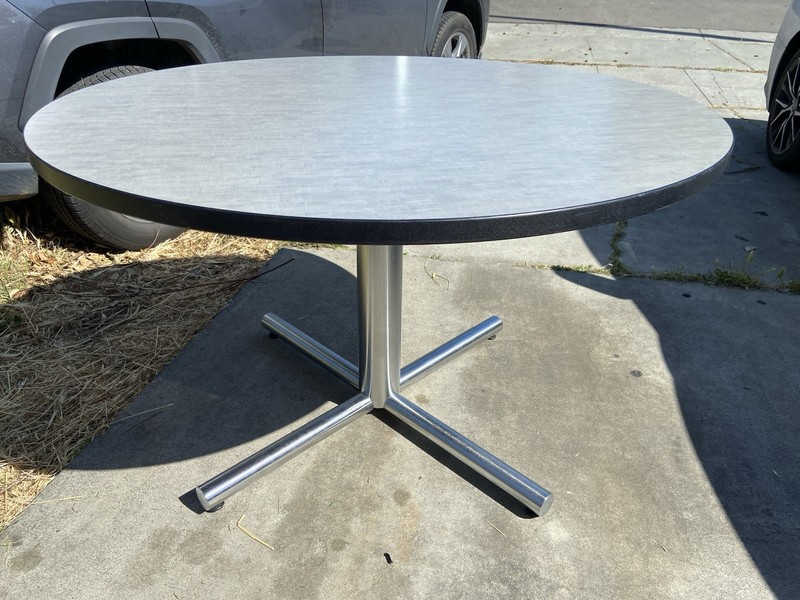 Florence Knoll Style Mid Century Modern Conference Room Table 48”/48”/29” gallery