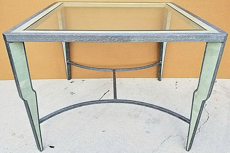 1980's Merle James Edelman for CASA BIQUE Tessellated Marble Dining Gaming Table gallery