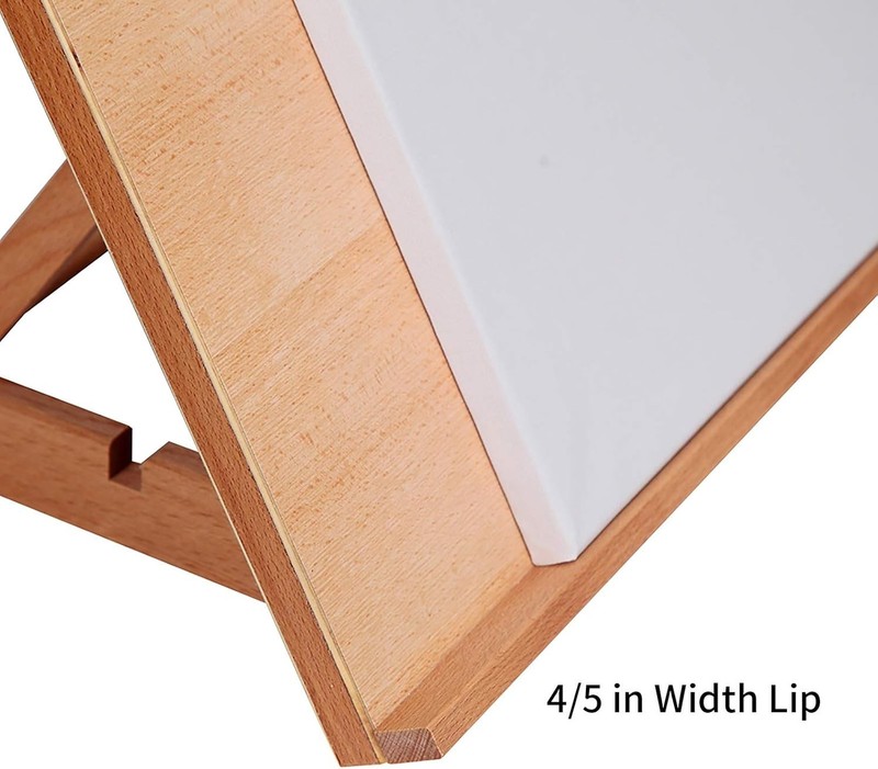 Versatile Wood Easel with 5 Adjustable Positions for Drawing - 23 2/9' x 16 1/2' gallery