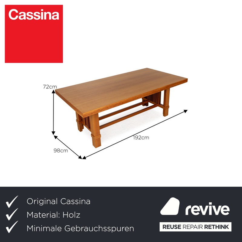 Cassina Taliesin Wood Dining Table Brown Cherry Wood By Frank Lloyd Wright gallery