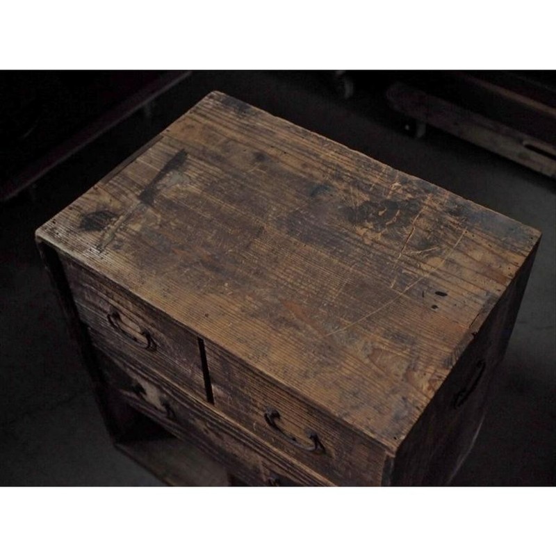 Japanese Edo Period Wabi-Sabi Drawer Koro-ten Exhibition Used gallery