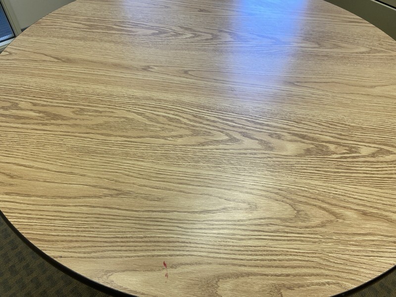 Vintage Mid Century Modern Herman Miller Eames Style Table , Laminate Top Metal gallery