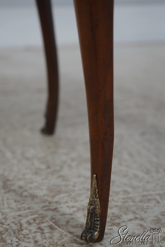 L72649: THEODORE ALEXANDER Burl Mahogany 2 Tier Plant Stand gallery