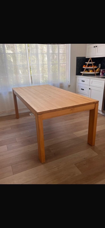 Wood Table Imported From Germany, Europe With Extension