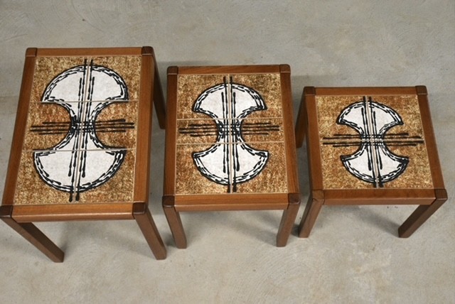 Danish Modern Teak Nesting End Tables - set of 3 gallery