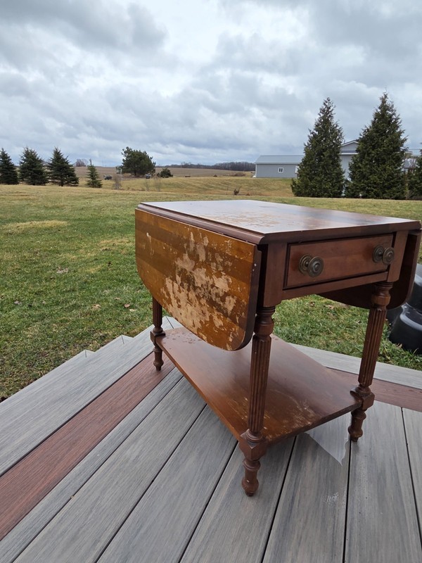 Vintage Park Furniture solid wood Double Drop Leaf Work Table side / End Table gallery