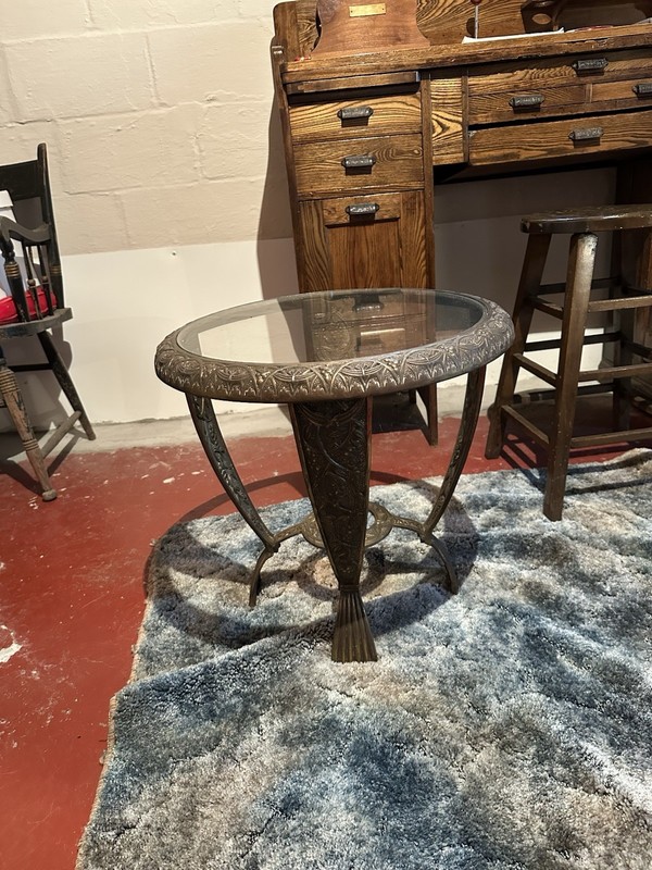Seville Studios Glass Top Table