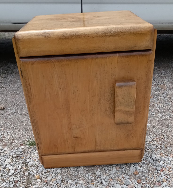 Solid Maple Mid Century Nightstand / End Table (NS64)