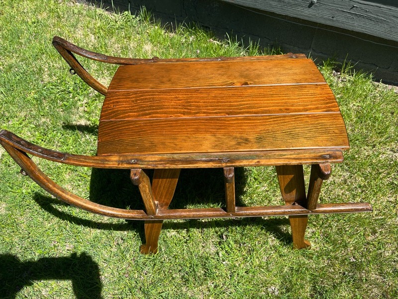 Antique Vermont Sled Coffee End Table gallery