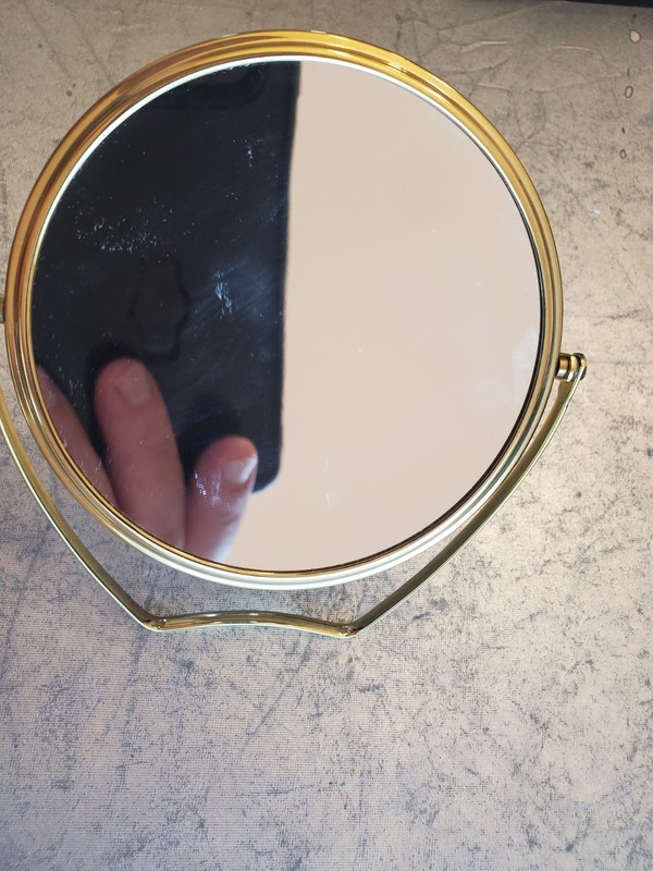 Neiman Marcus Vintage Standing Table Top World Mirror See Pic For Condition gallery
