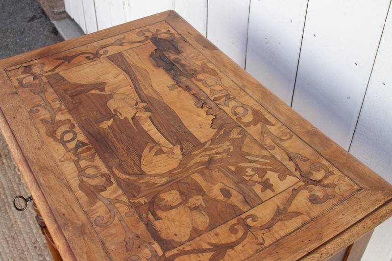 19th Century French Marquetry Table gallery