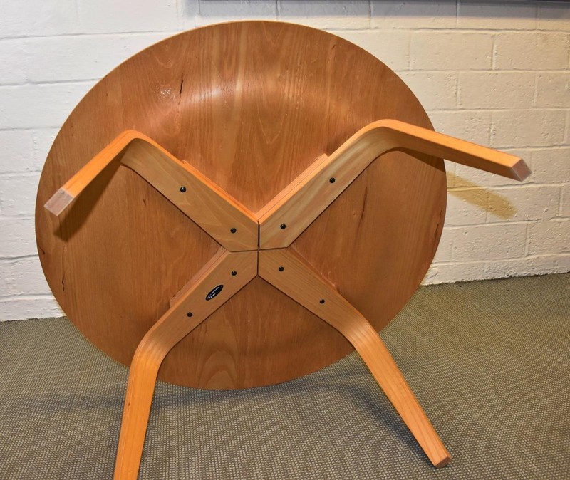 Herman Miller Eames Round Molded Plywood Coffee Table CTW gallery