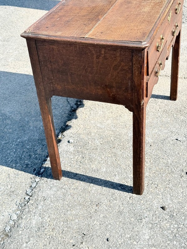 Antique serving table Chippendale 1770 3 drawer low boy 18th century country gallery