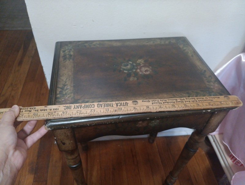 Small Vintage End Table 22"× 11"1/2 ×15 gallery
