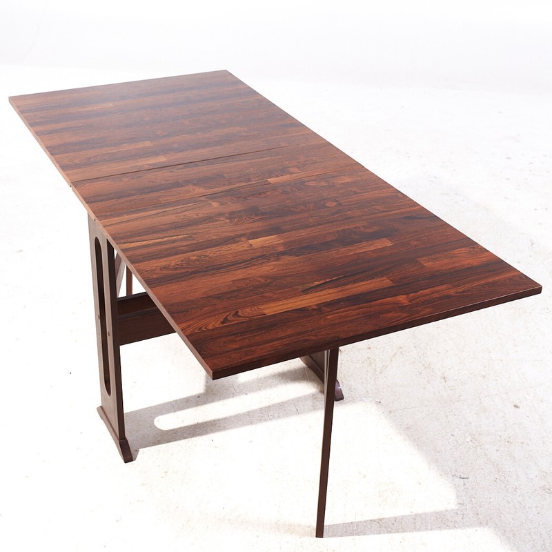 Mid Century Danish Rosewood Gate Leg Dining Table gallery
