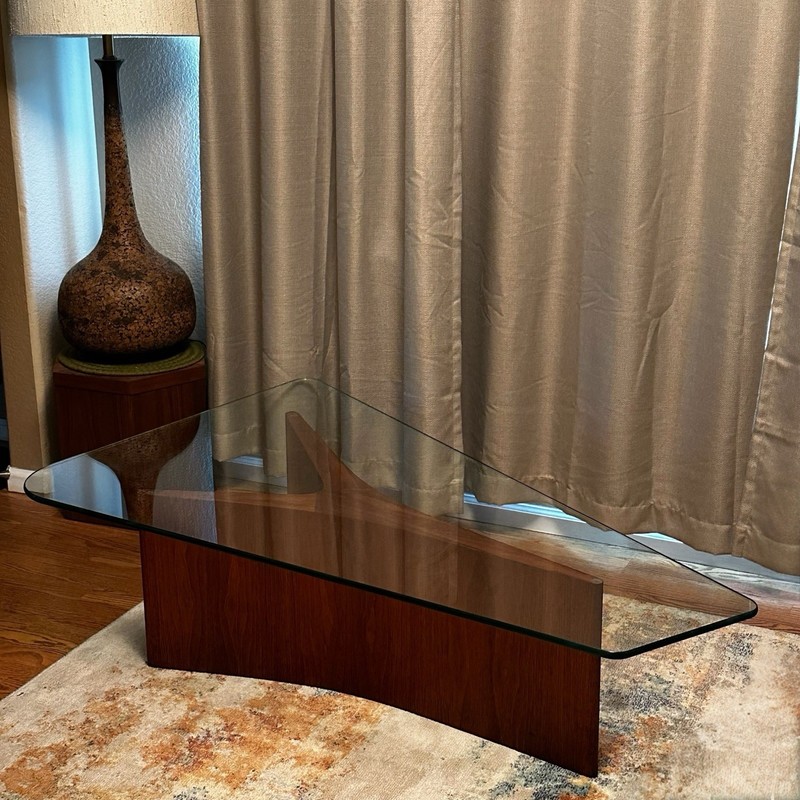 Vladimir Kagan Upsilon Cocktail / Coffee Table, Mid Century Modern Vintage gallery