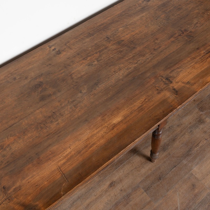 19th Century Long Pine Refectory Table from Portugal gallery