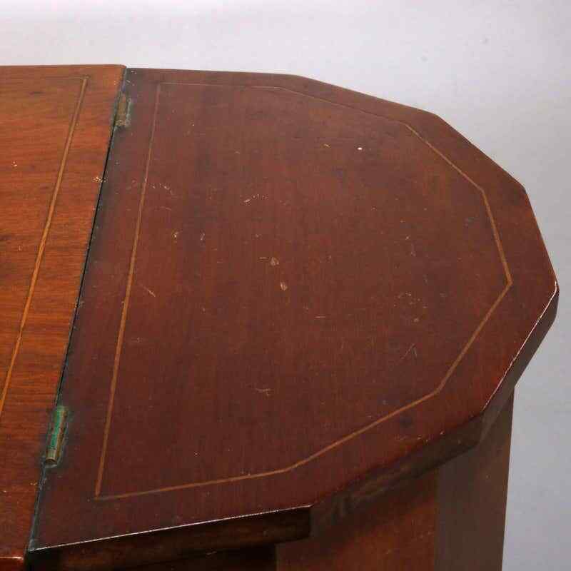 Antique Mahogany Sewing Stand with Project Pockets C1930 gallery