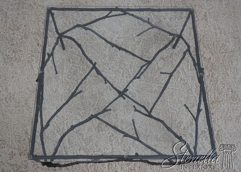 72554: Modern Design Branch Form Iron And Glass Coffee Table gallery