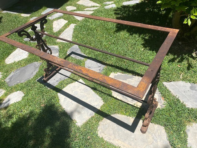 Rare Antique French Wrought Iron Table gallery