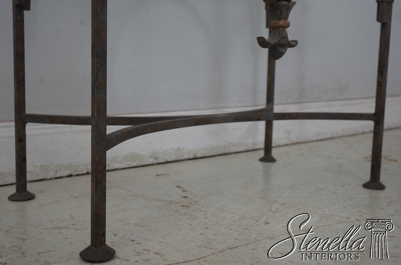 70688: LABARGE Wrought Iron Mirrored Hall Console gallery