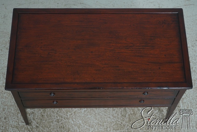 L73166: HENREDON Rustic Finish 2 Drawer Serving Table gallery