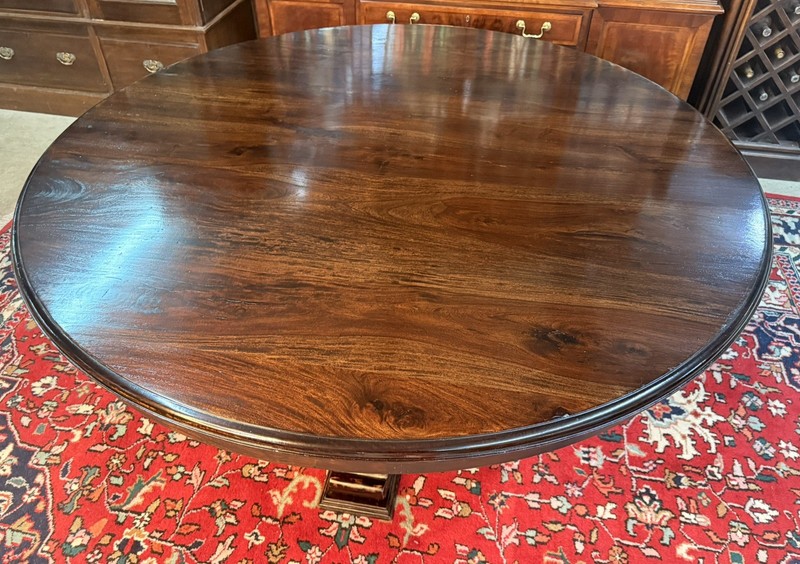 Vintage 60" Round Table Solid Hardwood Barley Twist Dining & Entry Table gallery