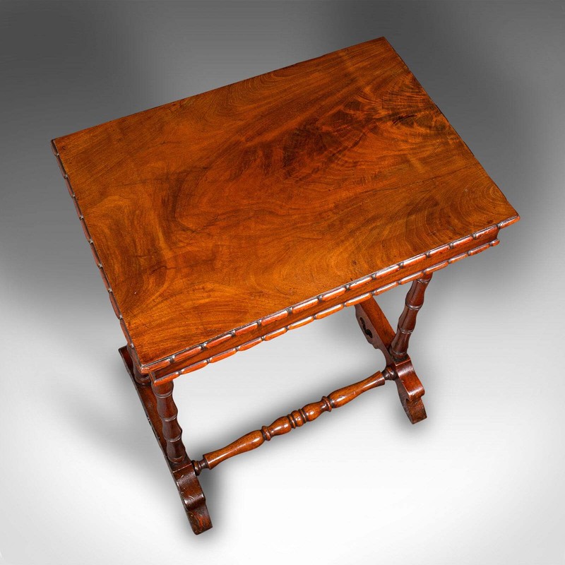 Small Antique Sewing Table, English, Flame, Ladies, Work, Regency, Circa 1830 gallery