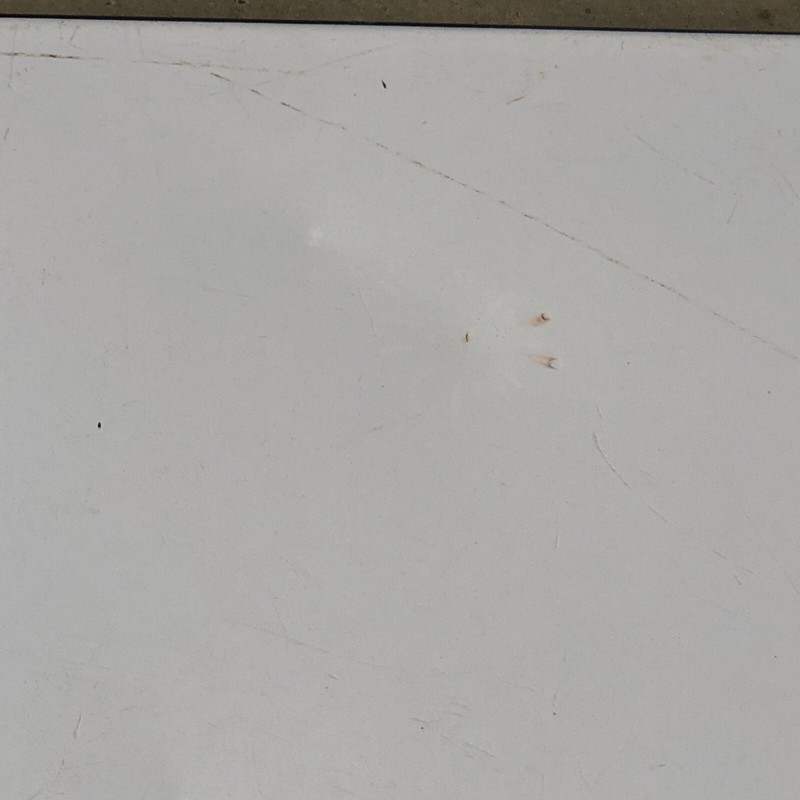 Vintage PORCELAIN ENAMEL TABLE TOP 25 x 40 Kitch Farmhouse Magnet Board gallery