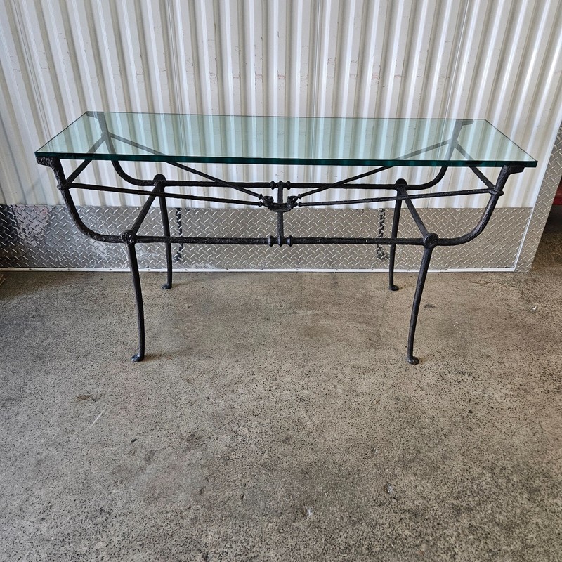 High End Carole Gratale Iron Console Manner of Giacometti gallery