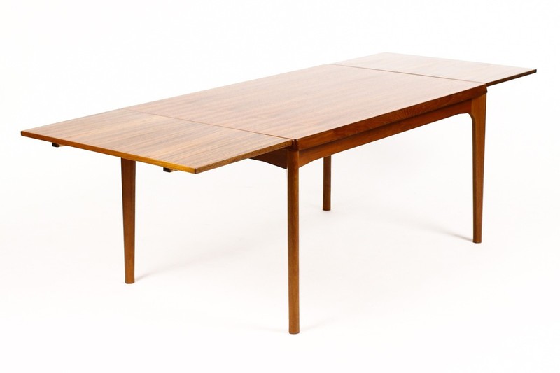 Danish Modern / Mid Century Teak Expandable Dining Table — Henning Kjaernulf gallery