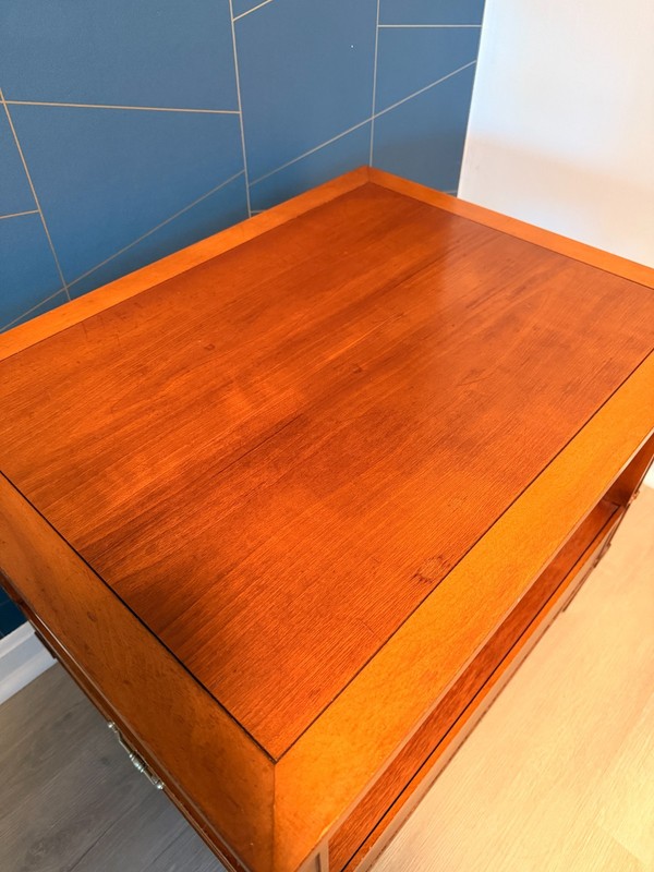 Hekman Mid Century Modern Maple End Table Nightstand Hollywood Regency Vintage gallery