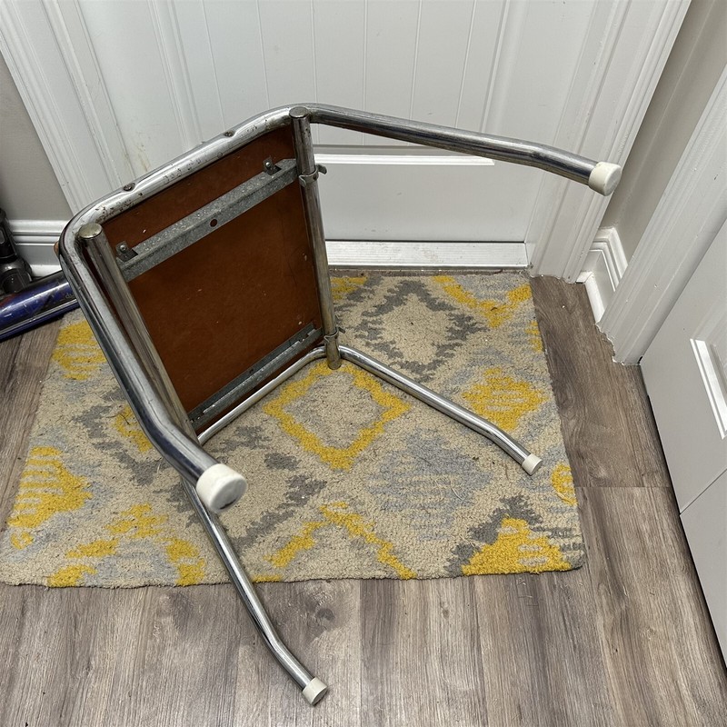 Mid Century Chrome Formica Table Child Table End Table Stroll o Chair Part gallery