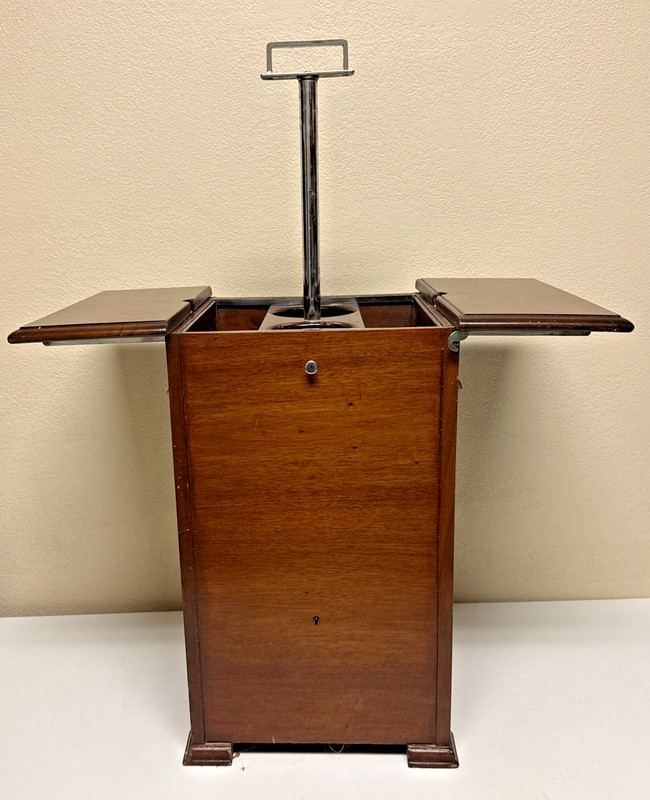 Art Deco Walnut Asprey Elevette Drinks Cabinet Circa 1930s England