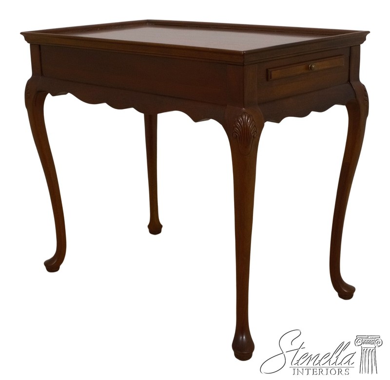 68226: HICKORY CHAIR CO Queen Anne Mahogany Tea Table