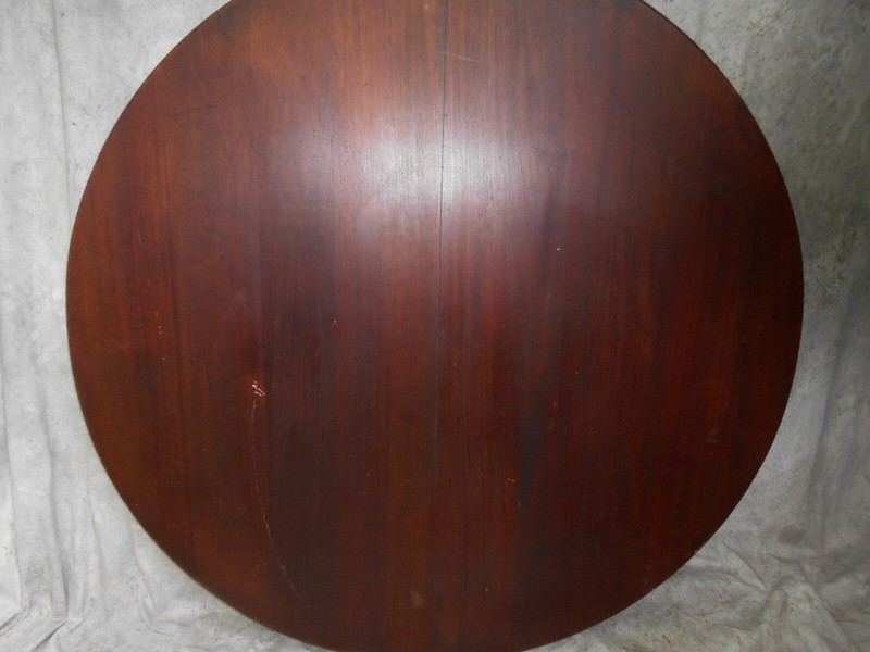 ANTIQUE SOLID MAHOGANY CLAW FOOT EXTENSION DINING TABLE~4 LEAVES gallery