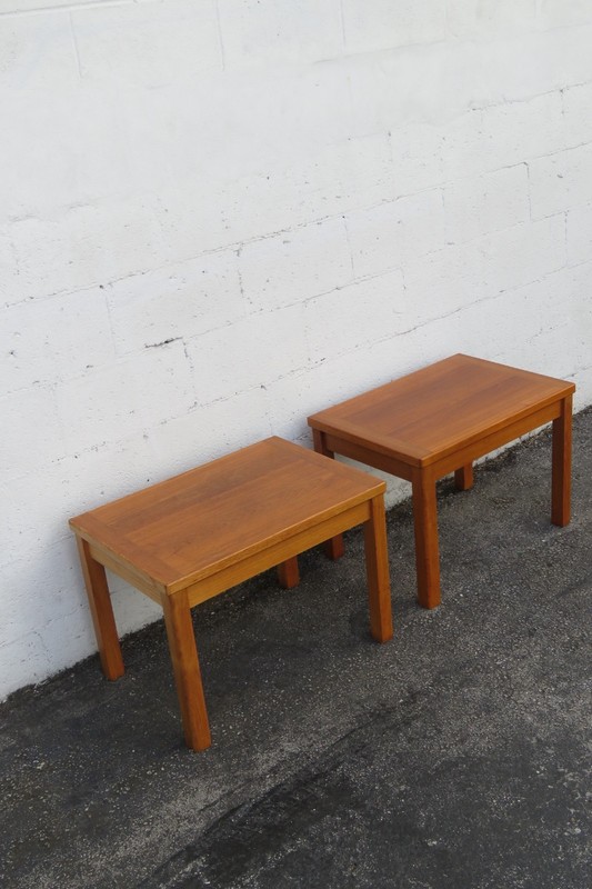 Interform Collection Danish Modern Teak Wood End Side Table 6274 gallery