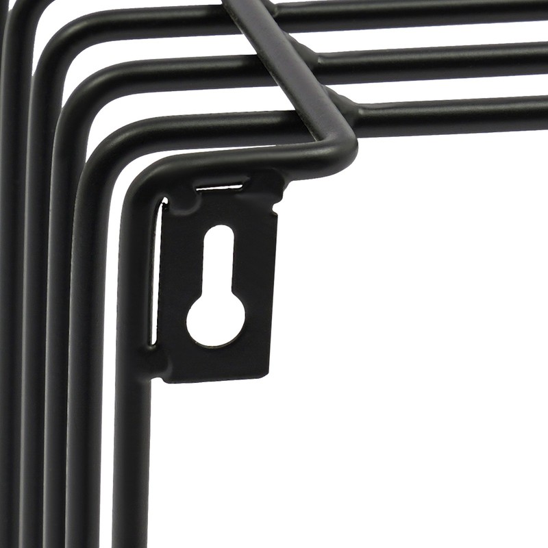 Black Iron Vintage Square Side Table 11.8in Smooth Edges Retro Home Aesthetic gallery
