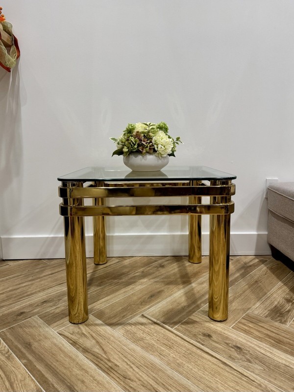 1970’s Brass Side or End Table