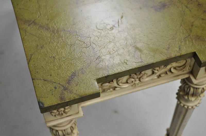 Karges Italian Neoclassical Swedish Style Carved Console Table with One Drawer gallery