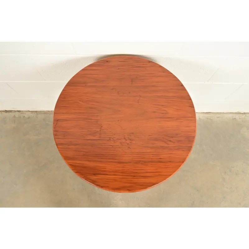 Ethan Allen Style Queen Anne Solid Walnut Tea Table or Occasional Side Table gallery