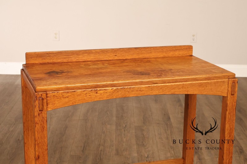 Antique Limbert Arts And Crafts Quarter Sawn Oak Server or Console Table gallery