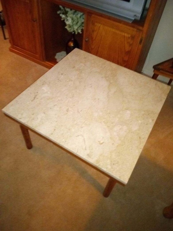 Widdicomb T.H. Robsjohn-Gibbings Marble Top Side Table Coffee End gallery