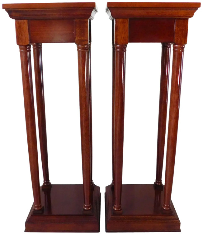Bombay Company Plant or Statue Stand – Solid Mahogany