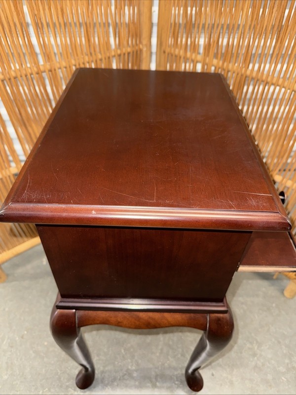 Vintage Bombay Queen Anne Furniture Telephone Table Mahogany gallery