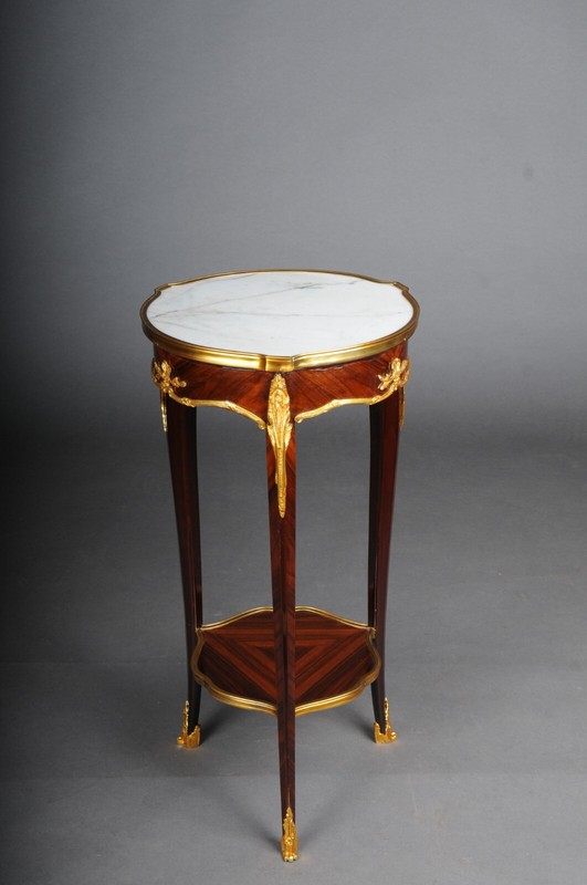 French Salon Side Table Beech 20th Century In Louis XV Style By F. Linke gallery